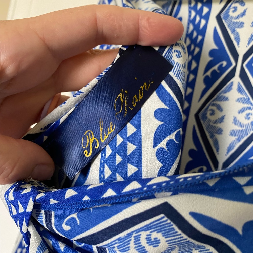 Blue Dressy Blouse